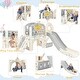preview thumbnail 2 of 30, Kids Slide Playset Structure 7 in 1 with Slide and Basketball Hoop