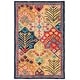 preview thumbnail 1 of 3, SAFAVIEH Handmade Aspen Luvenia Boho Tribal Wool Rug 2' x 3' - Blue/Orange - Rectangle