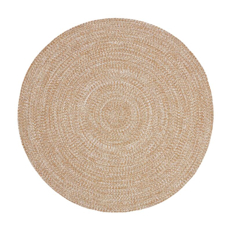 Superior Modern Rustic Bohemian Reversible Multi-Tone Braided Indoor Outdoor Area Rug
