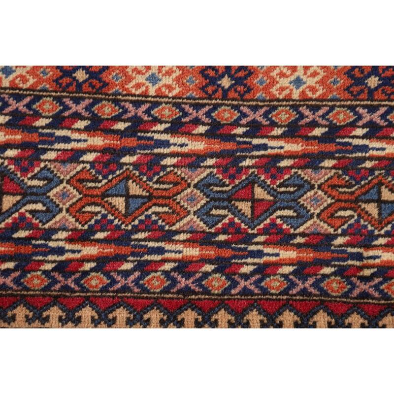 All-Over Anatolian Turkish Vintage Area Rug Handmade Wool Carpet - 6'8" X 9'9"