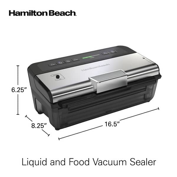 Hamilton Beach NutriFresh Food Vacuum Sealer Machine for Liquids and
