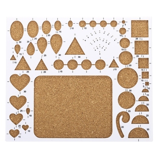 PATIKIL Paper Quilling Template Board 8x6 Inch, Mould