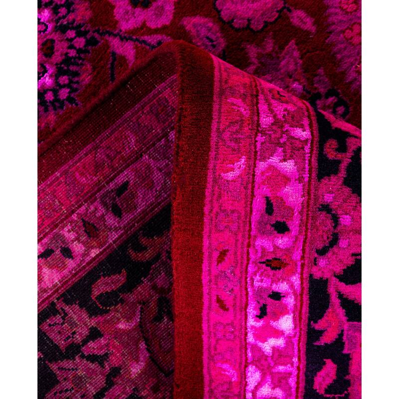 Overdyed One-of-a-Kind Hand-Knotted Area Rug - Pink - 6' 3" x 11' 8"