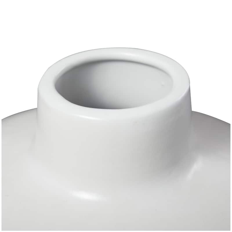 Ceramic Matte Decorative Vase - Black or White - Roche River Decor