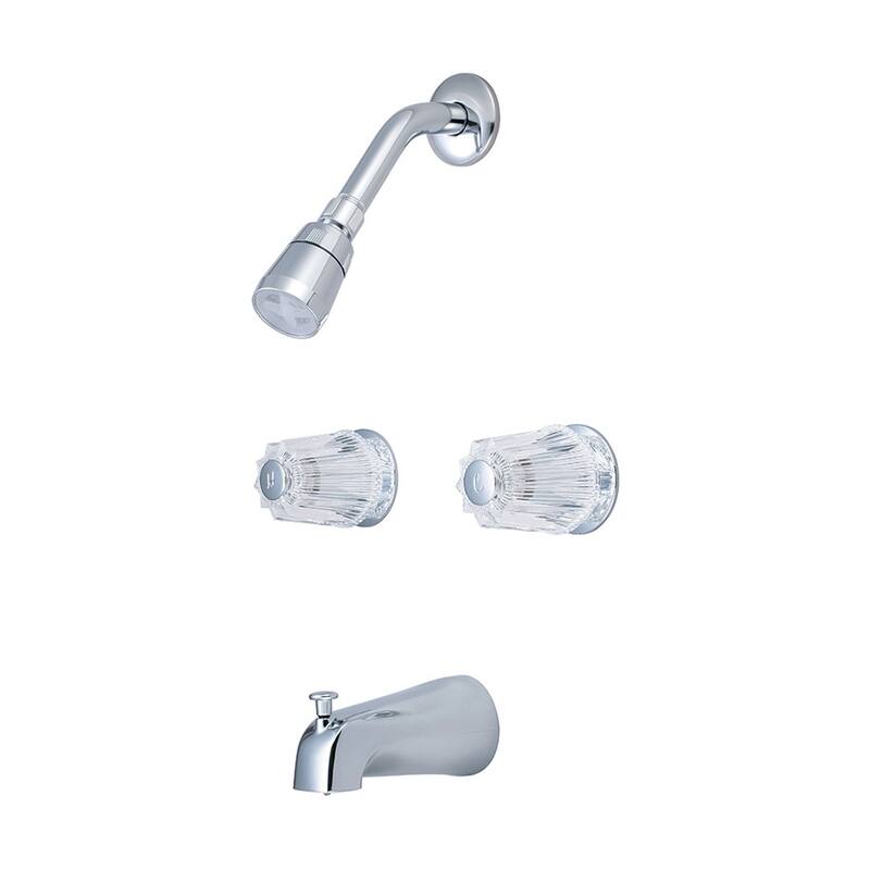 Olympia Faucets Elite 1.75 GPM Tub and Shower Trim Package - Includes - Polished Chrome