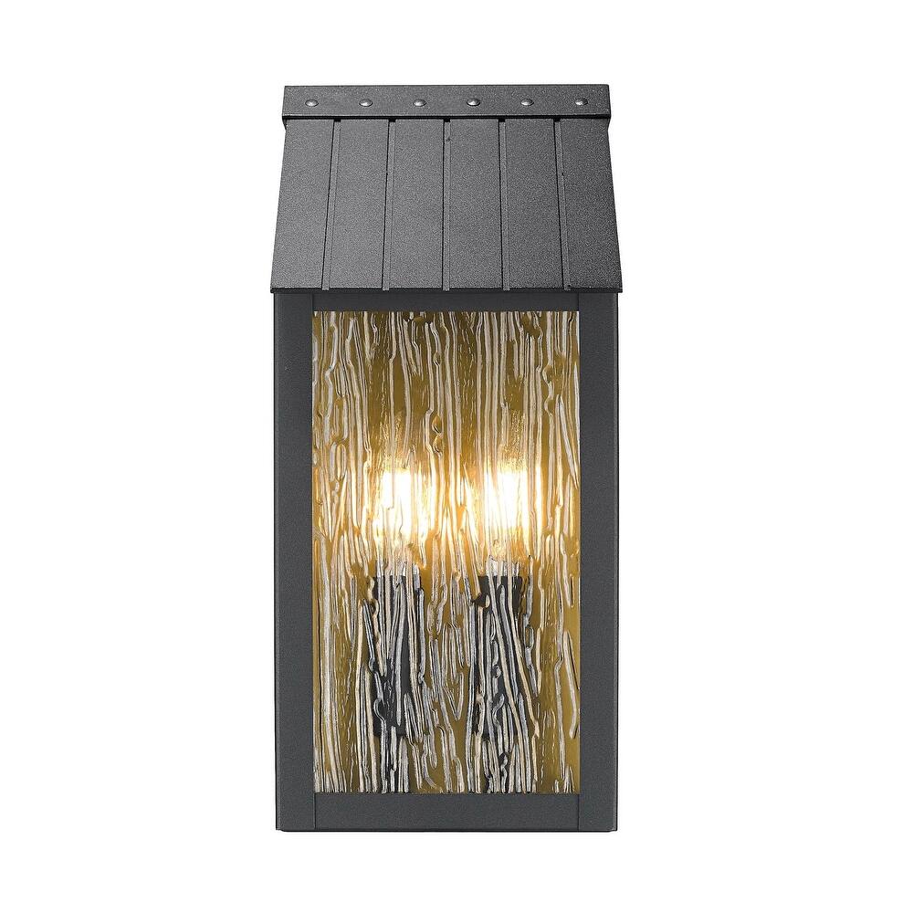 Artcraft Point Outdoor Wall Sconce - Black and Brass