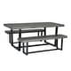 preview thumbnail 24 of 25, Middlebrook Solid Wood 3-Piece Dining Set with 60-inch Benches