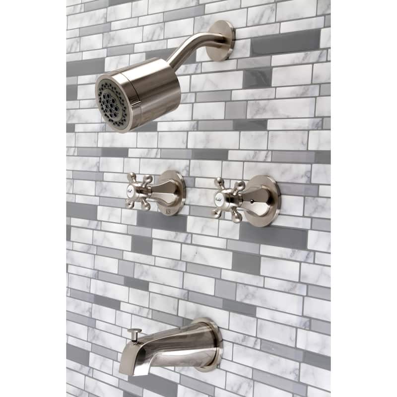 Kingston Brass Metropolitan Two-Handle Tub and Shower Faucet