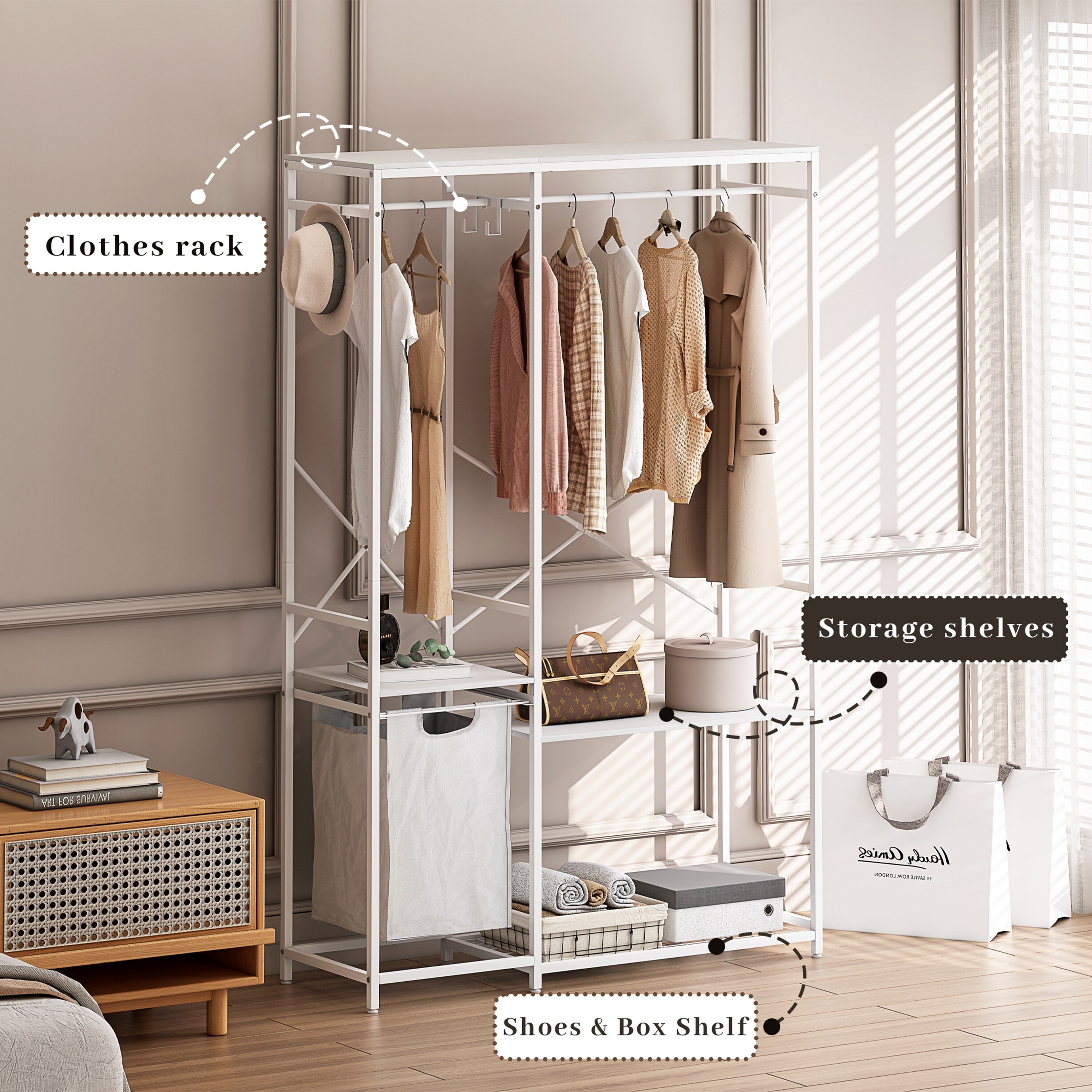 Bag with clothes rack discount