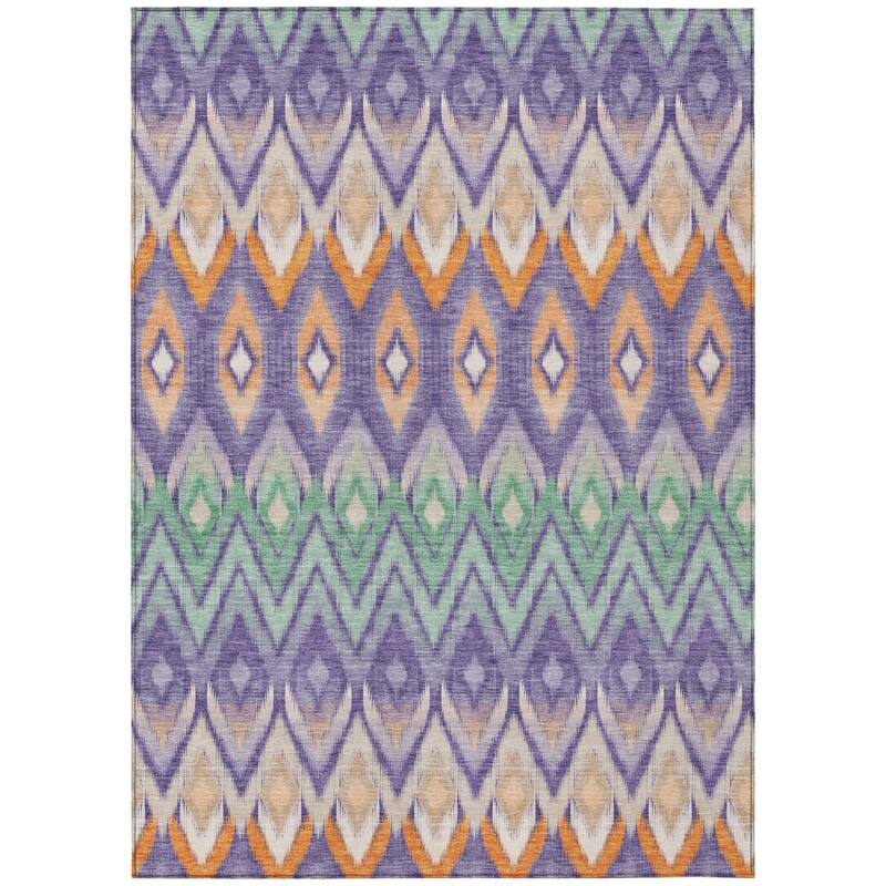 HomeRoots Southwestern Transitional Rectangle Outdoor Rug