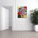 preview thumbnail 2 of 4, 'Cairo' Heartwork Wrapped Canvas Wall Art