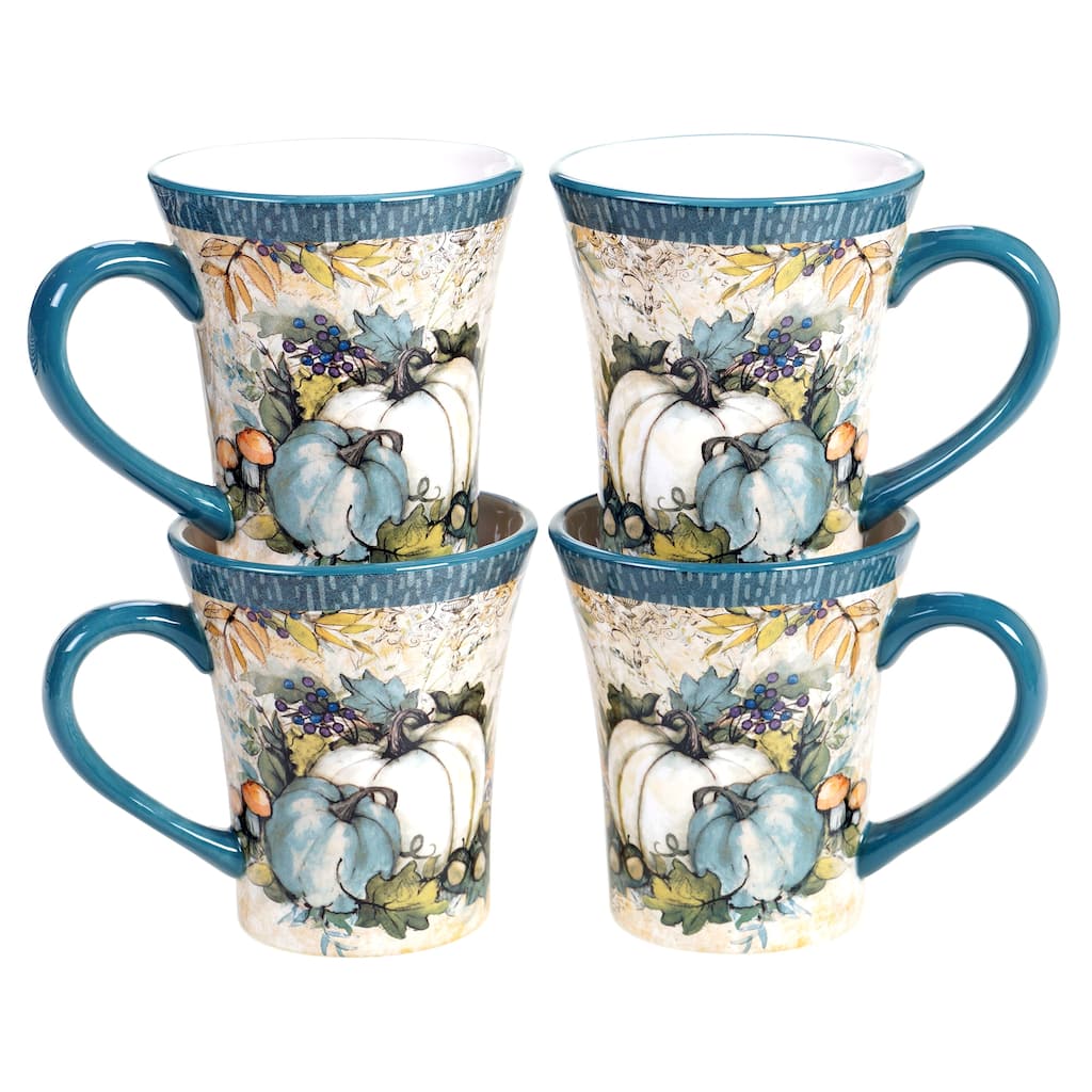 Certified International Harvest Gatherings 14 oz. Mugs (Set of 4)