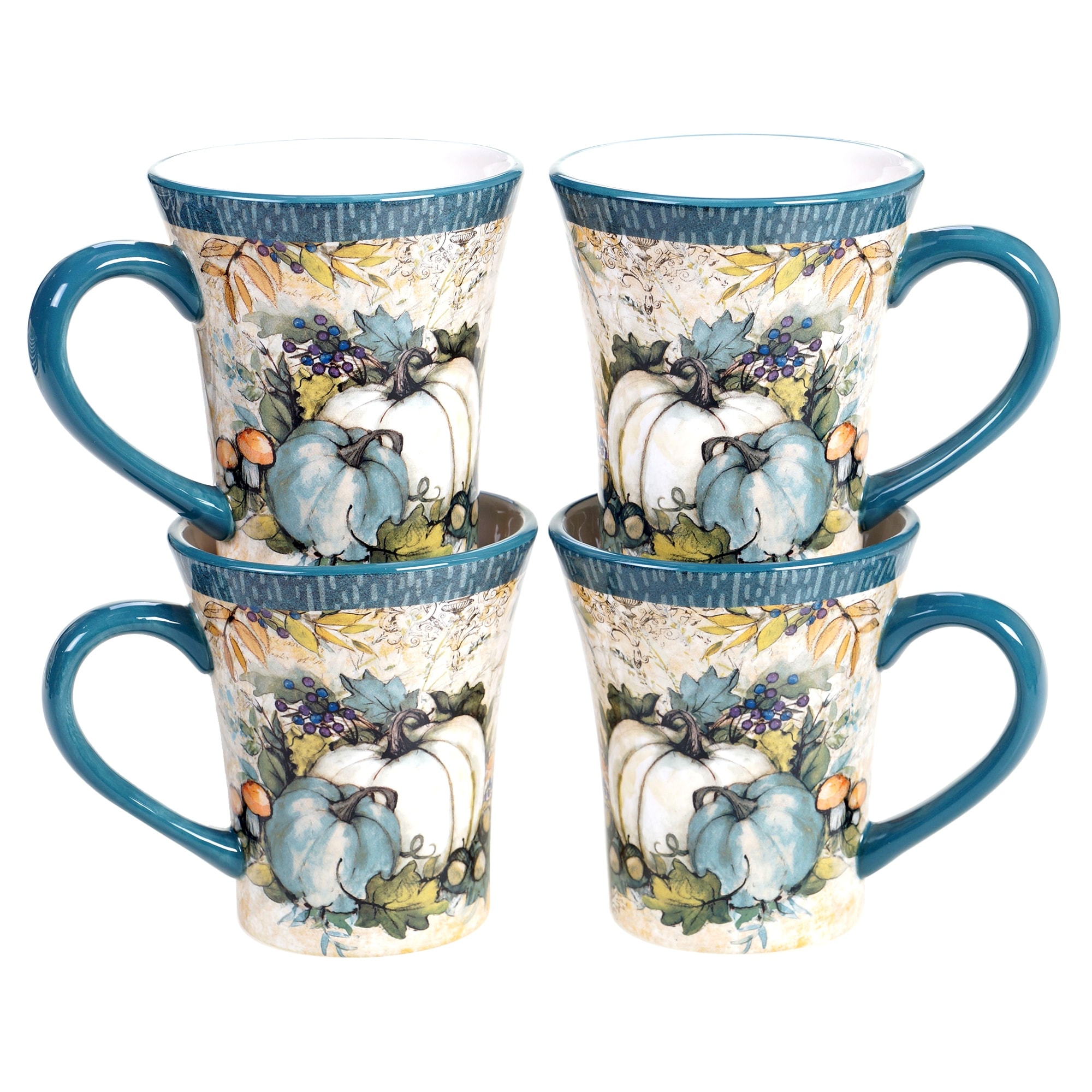 Certified International Harvest Gatherings 14 oz. Mugs (Set of 4)