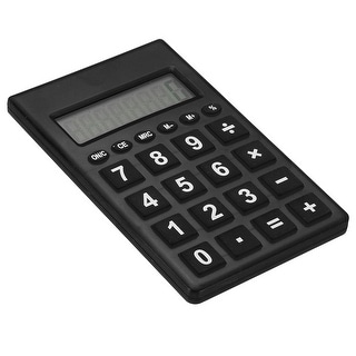 Desktop Calculator 8 Digit LCD Display Desk Calculator Style 2 Black