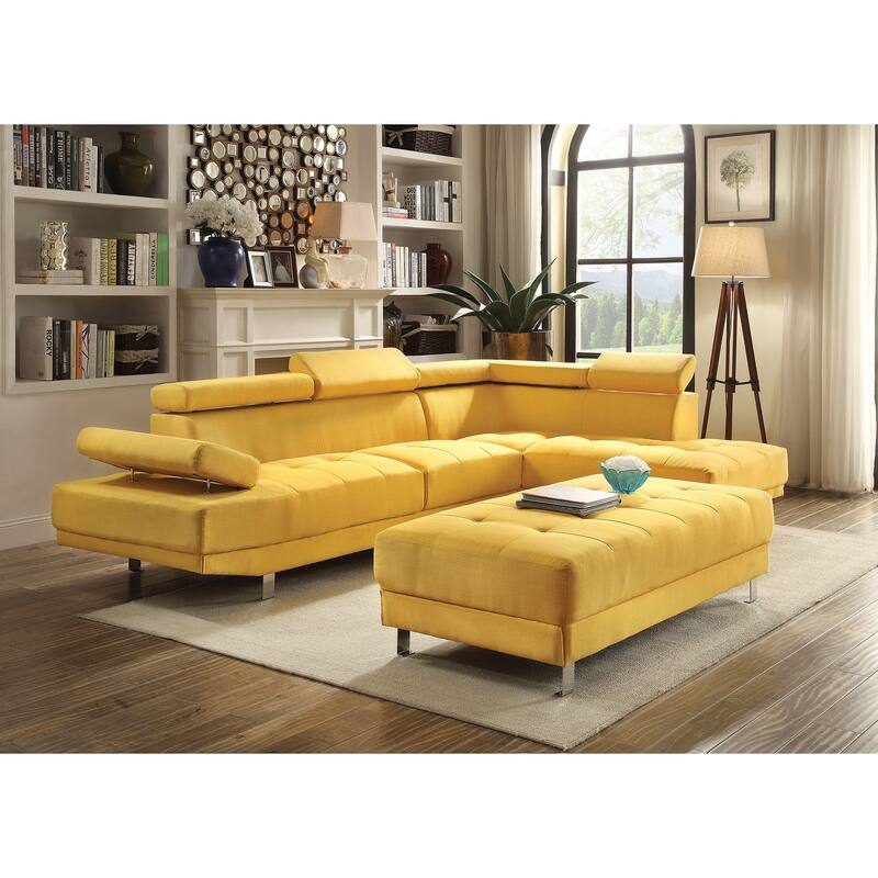 Riveredge Linen Upholstered Ottoman