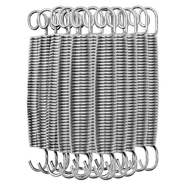 slide 2 of 5, 20 pcs 7" Heavy-Duty Galvanized Steel Trampoline Springs Replacement Kit-Silver