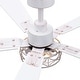 preview thumbnail 68 of 77, 42"/52" Modern Farmhouse Ceiling Fan, Remote Control, Quiet Reversible DC Motor, Timer, Black and Walnut Finish