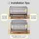 preview thumbnail 5 of 9, BreathableBaby Breathable Mesh Liner for Full-Size Cribs, Deluxe 4mm Mesh (Size 4FS Covers 3 or 4 Sides) - N/A