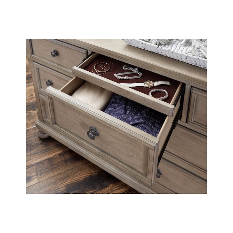 Donald 4 Piece Gray Modern Sleigh Storage Platform Bedroom Set