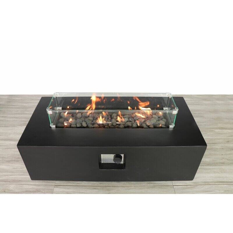 LSI Concrete Outdoor Fire Pit Table