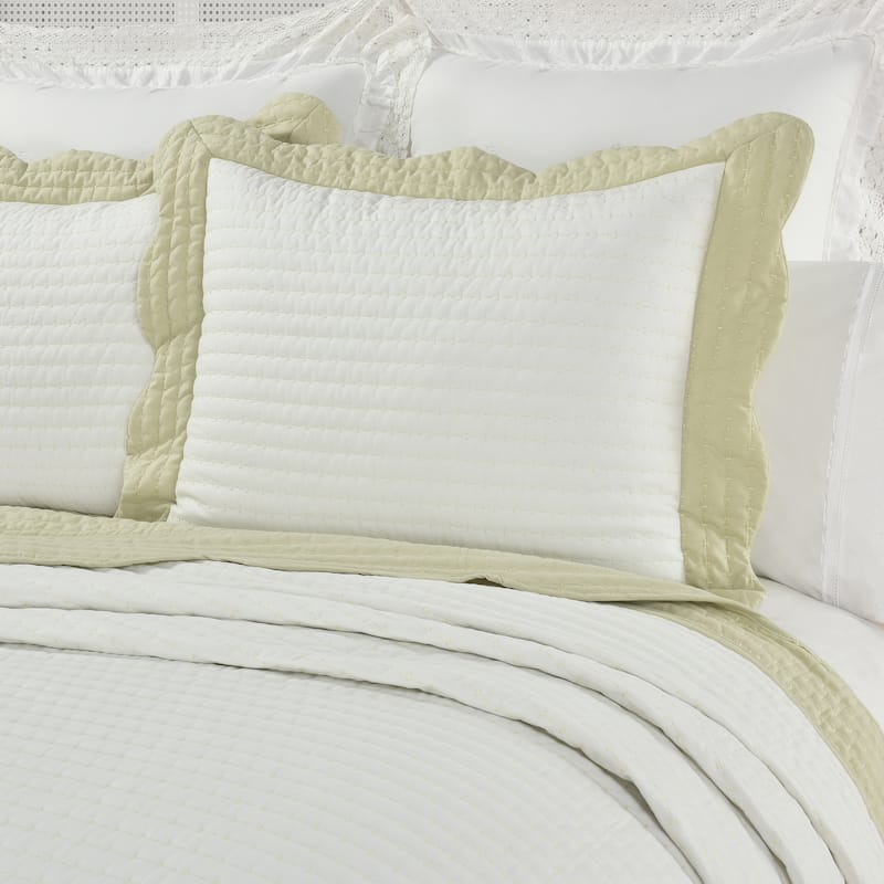 Amherst Quilted Sham - King - Green