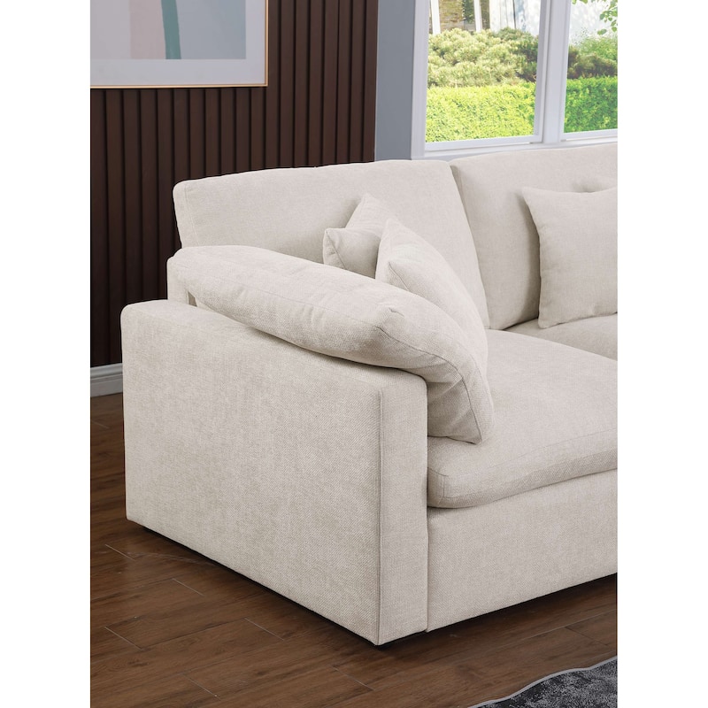 6 - Piece Chenille Sectional