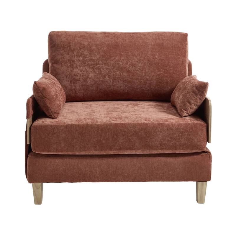 Foldable Sofa Bed Recliner, 3-In-1 Convertible Sleeper, Suitable For Small Spaces, With Three Pillows