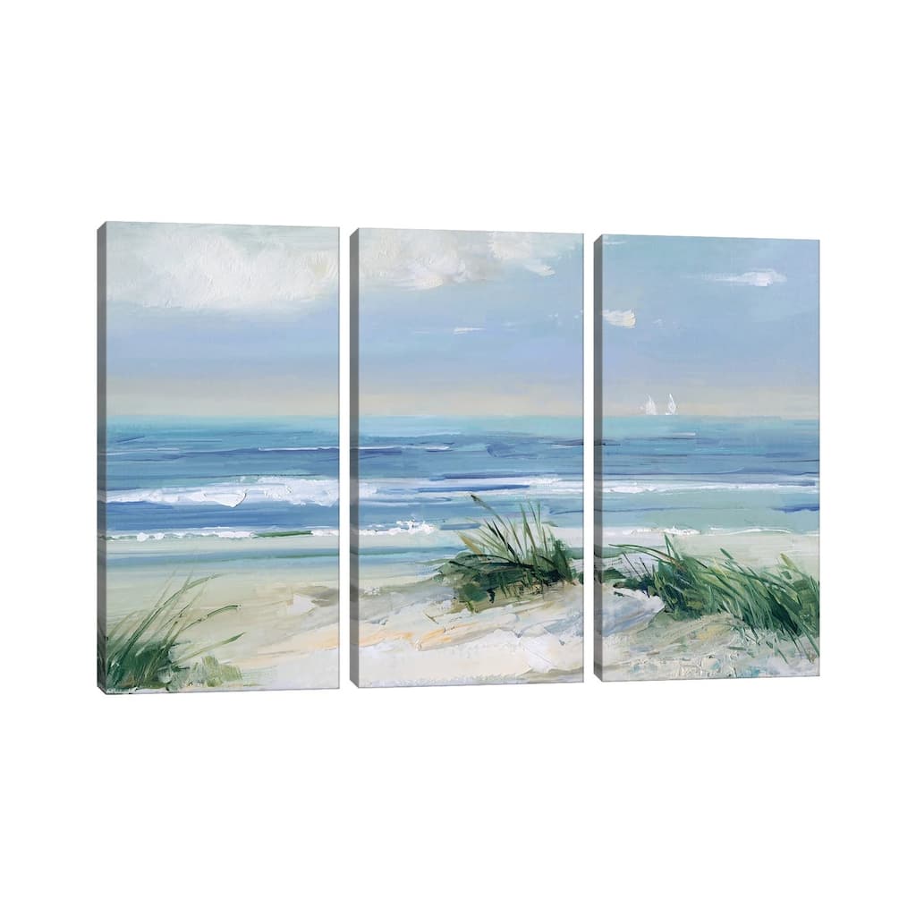 iCanvas "Coastal Breezes" by Sally Swatland 3-Piece Canvas Wall Art Set