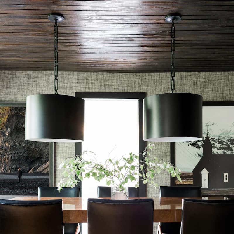 Brian Patrick Flynn for Crystorama Alston 6 Light Matte Black Chandelier - 20'' W x 16.5'' H