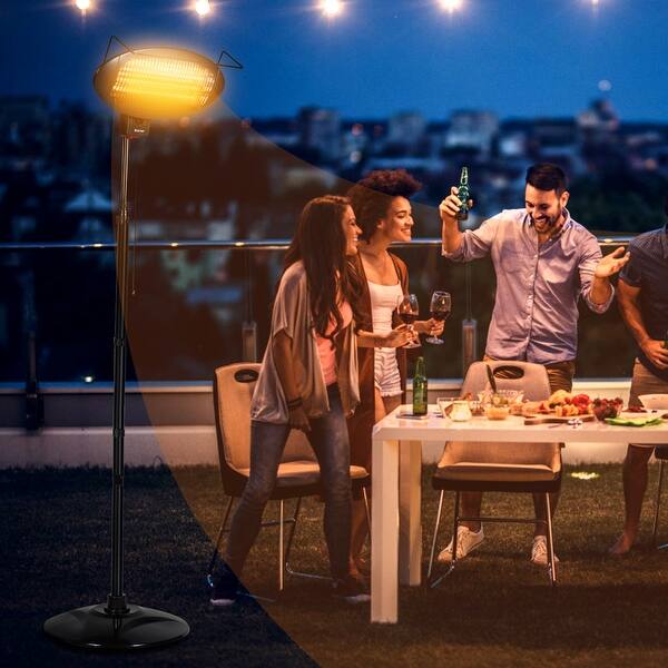 Shop Costway 1500w Electric Patio Heater Freestanding Warmer