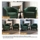 preview thumbnail 40 of 90, Axia Barrel PU Leather Accent Chair with Nailhead Trim