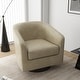 preview thumbnail 52 of 143, Modern 360°Swivel Accent Chairs Barrel Armchairs