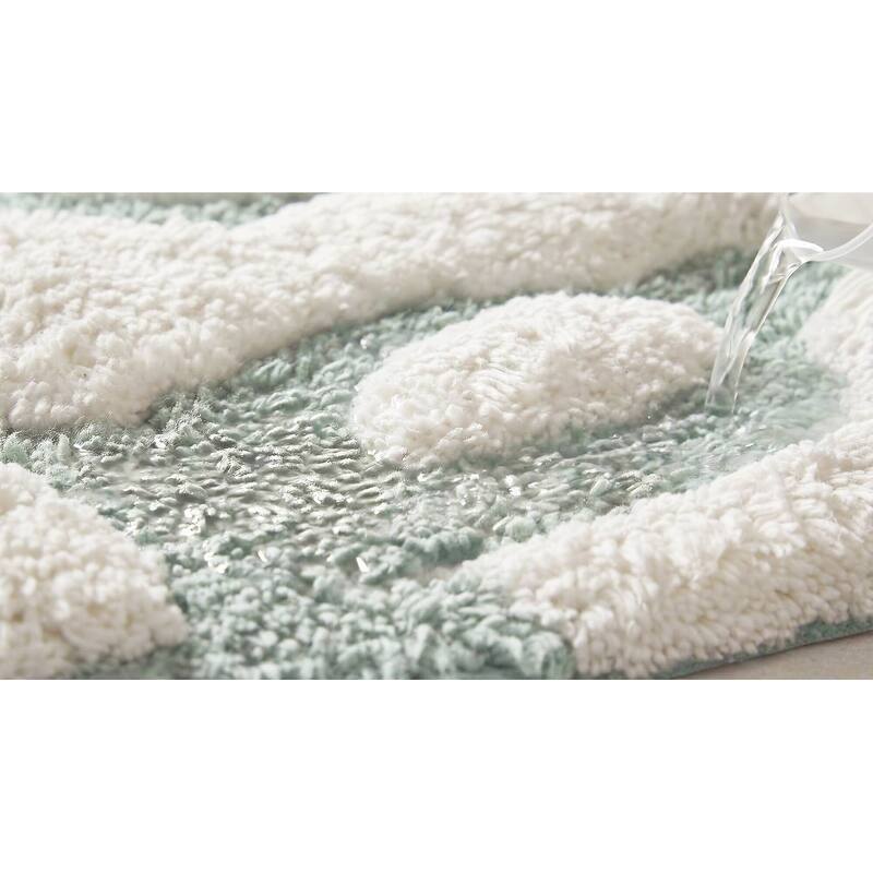 Madison Park Casablanca Medallion Cotton Tufted Bath Rug