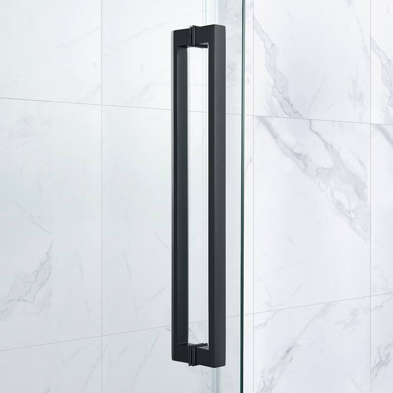 Bel Soft Close 3-Piece Base/Door Rectangular Corner Shower Kit (Left or Right Drain)