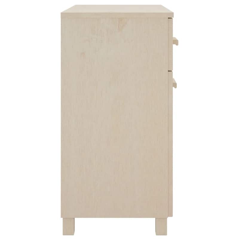 vidaXL Sideboard Buffet Console Cabinet with Storage HAMAR Solid Wood Pine - 31.1"x15.7"x31.5"