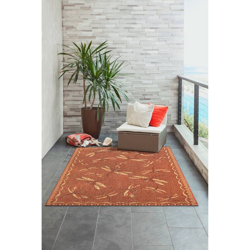 Liora Manne Carmel Dragonfly Indoor/Outdoor Rug