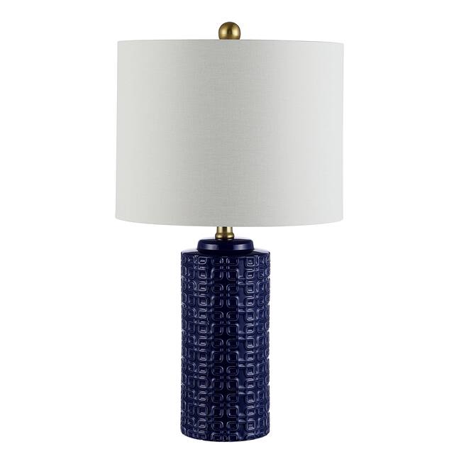 SAFAVIEH Lighting 24-inch Artef Ceramic Table Lamp (Set of 2) - 13" x 13" x 24"
