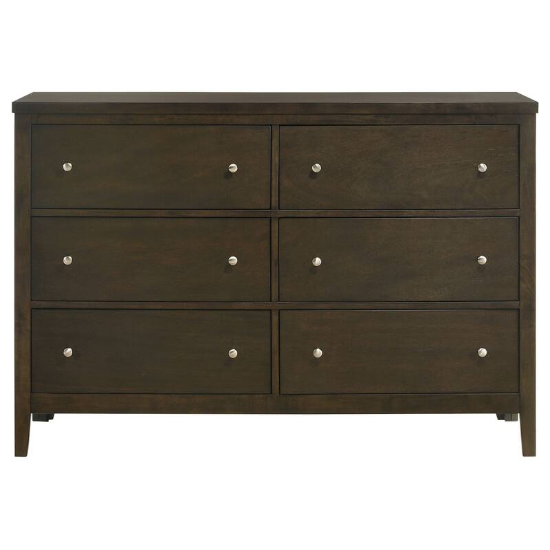 Clement Dark Cocoa 6-drawer Dresser Cabinet