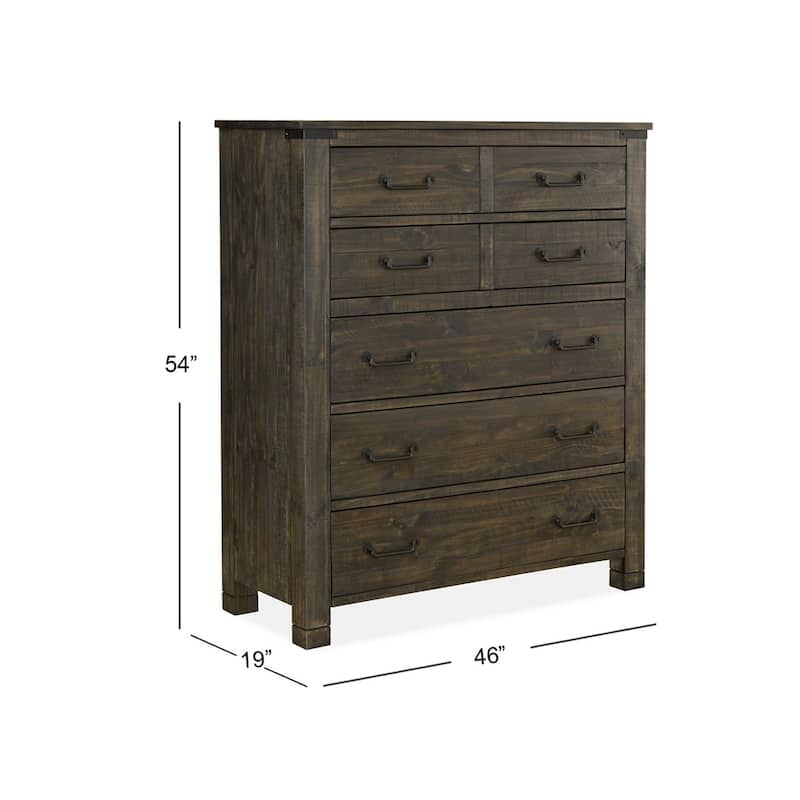 Magnussen Home Abington Weathered Charcoal Drawer Chest
