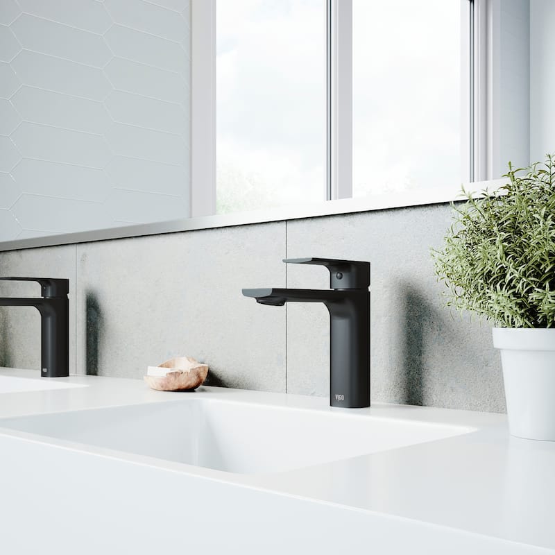 VIGO Davidson 6" H Single Handle Single Hole Bathroom Faucet