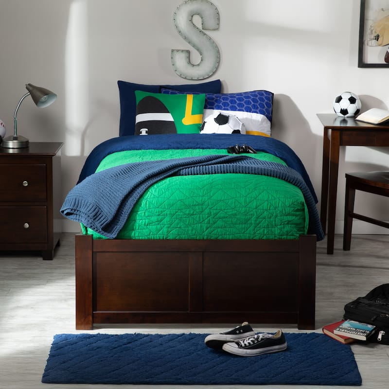 Concord Platform Bed with Footboard and Storage Drawers