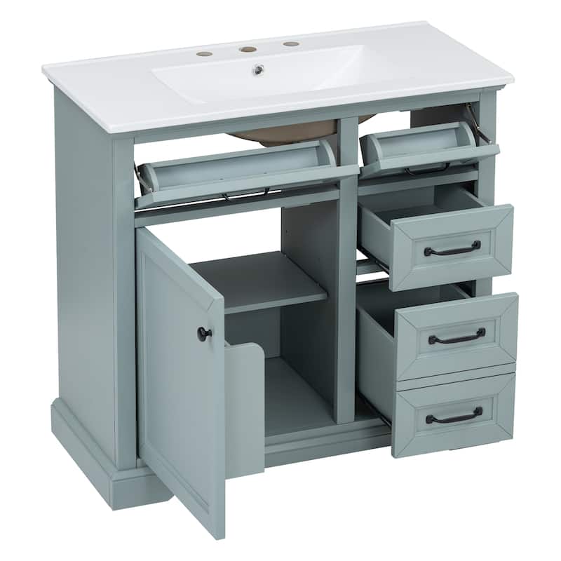 Christopher Knight Home 36" Bathroom Vanity for Elegant Storage and Style