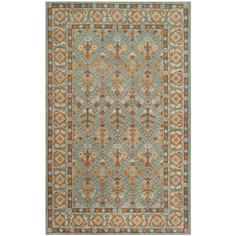 SAFAVIEH Handmade Heritage Overlapping Diamond Traditional Oriental Wool Rug