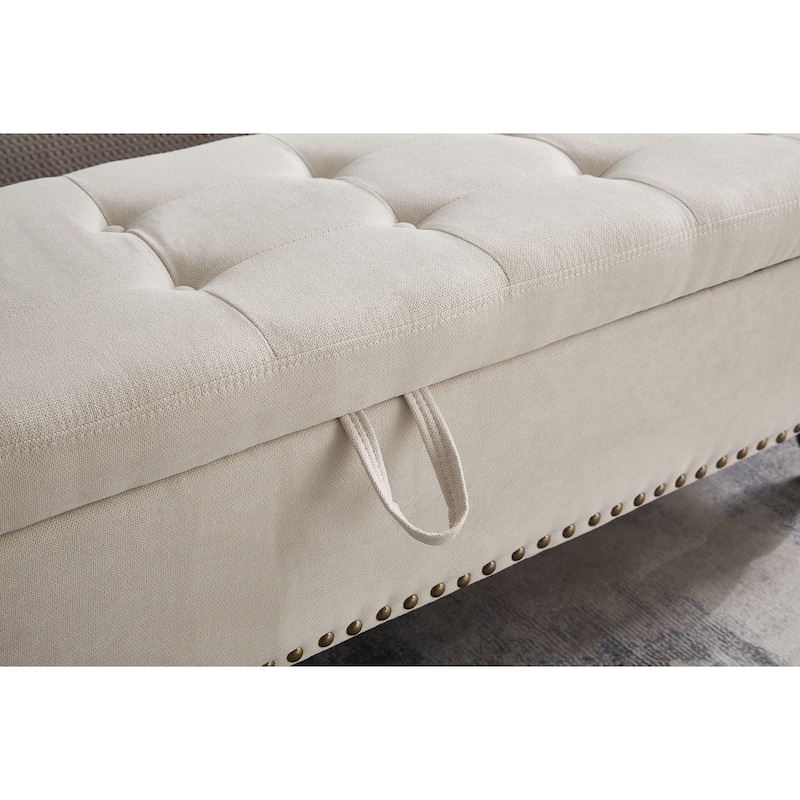 59" Bed Bench Ottoman with Storage