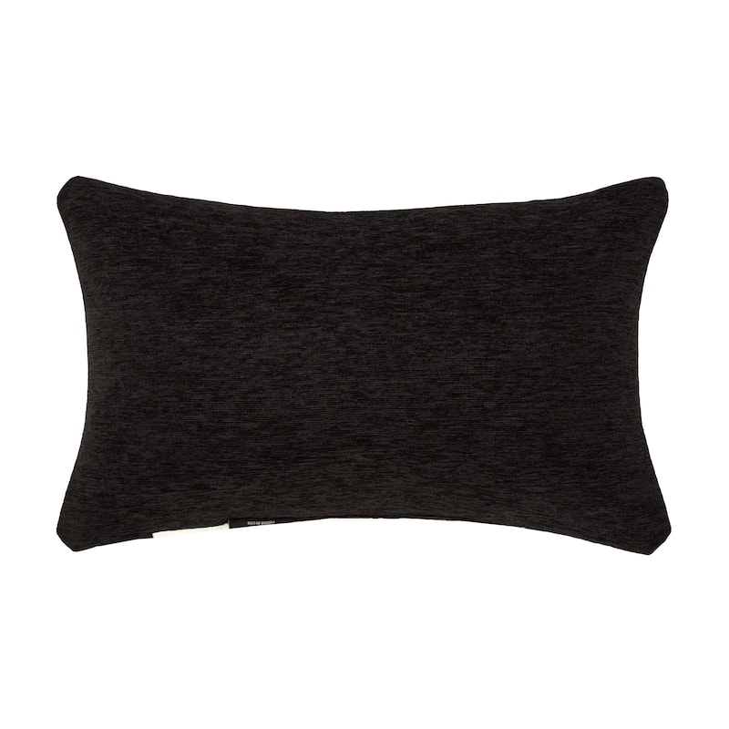 J. Queen New York Laurenza Black Boudoir Decorative Throw Pillow
