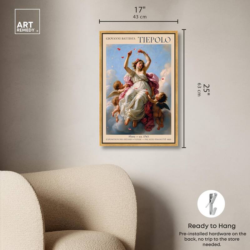 Flora in the Venetian Sky Canvas by Art Remedy