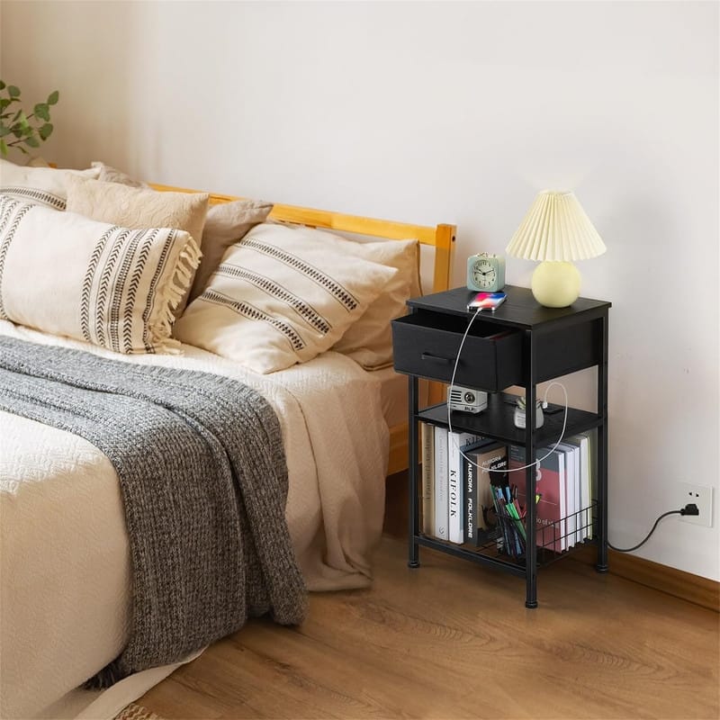 Night Stand with Drawers