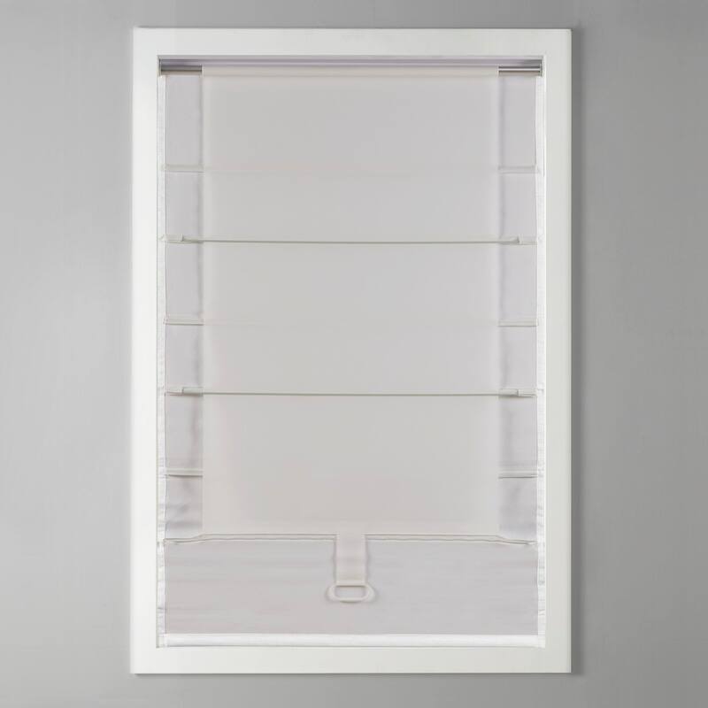 Basketweave Darkening Cordless Roman Window Shade