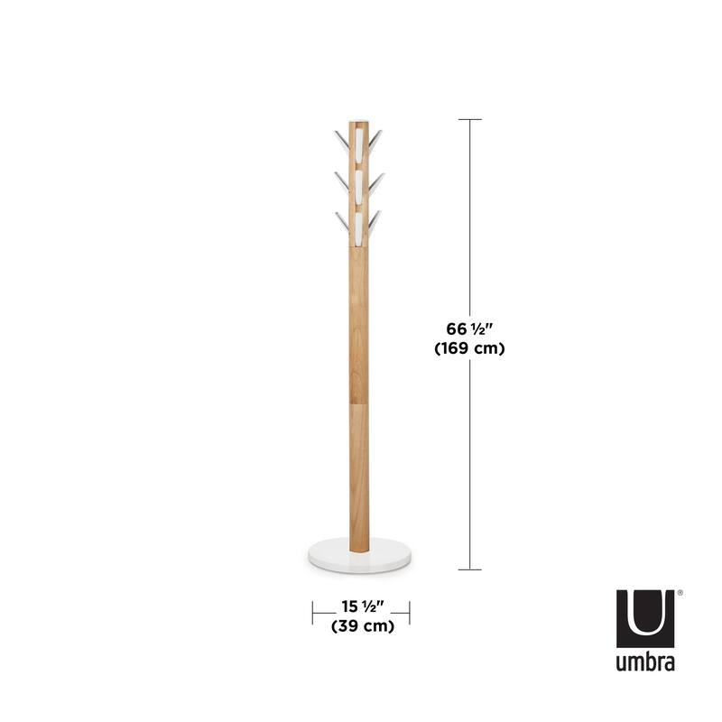 Umbra 320361 Flapper 16 x 66" MDF and Steel Coat Rack
