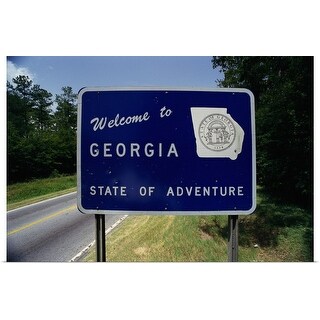 Shop Welcome To Georgia State Sign Ga Poster Print Overstock 16854355